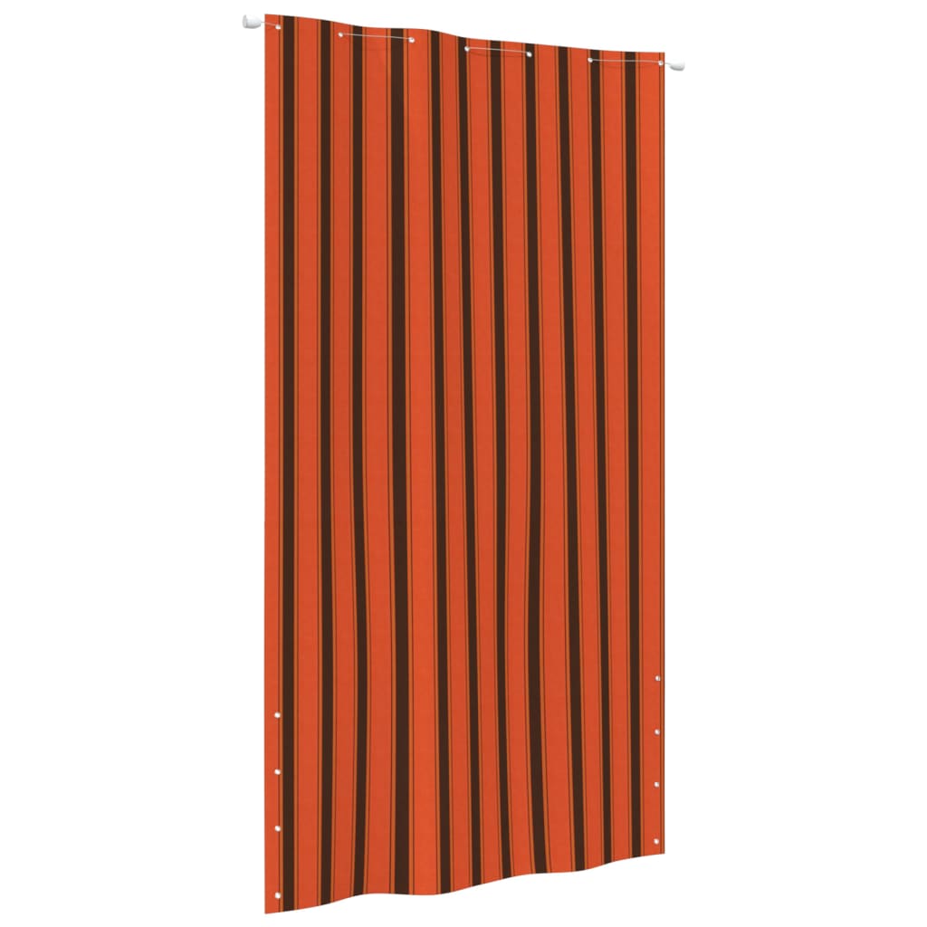 Balkonscherm 140x240 cm oxford stof oranje en bruin