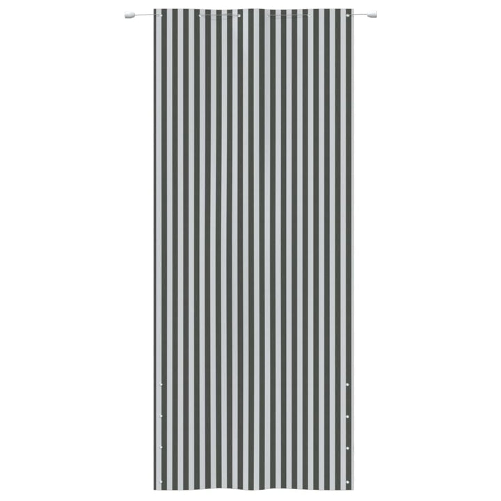 Balkonscherm 120x240 cm oxford stof antracietkleurig en wit