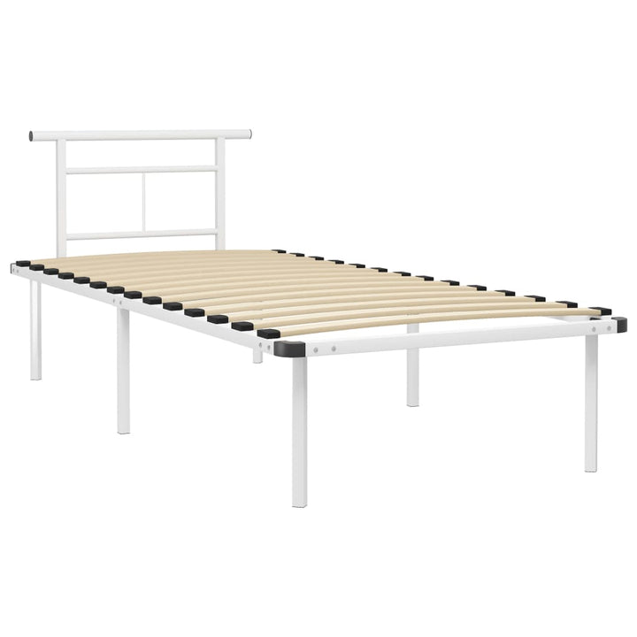 Bedframe metaal wit 90x200 cm