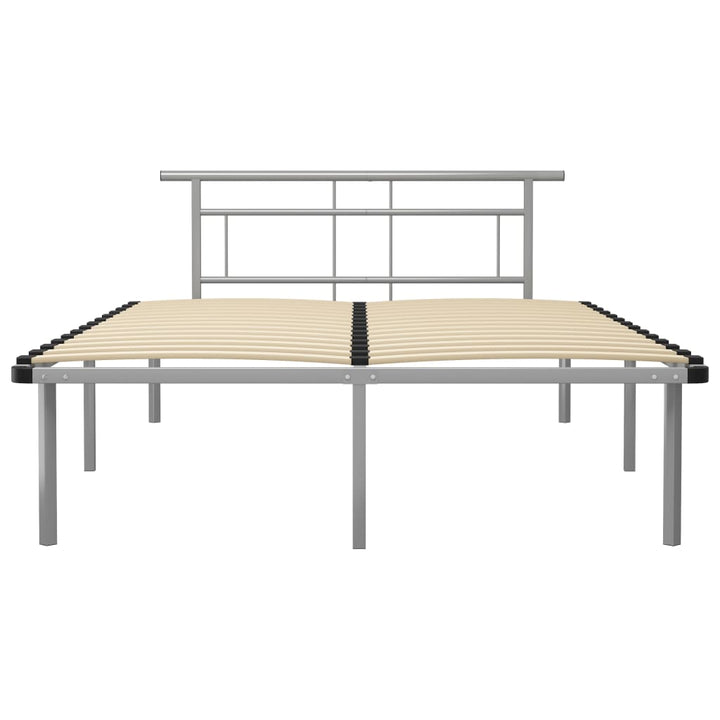 Bedframe metaal grijs 160x200 cm