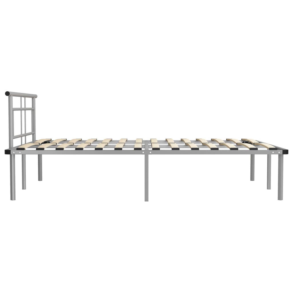 Bedframe metaal grijs 160x200 cm