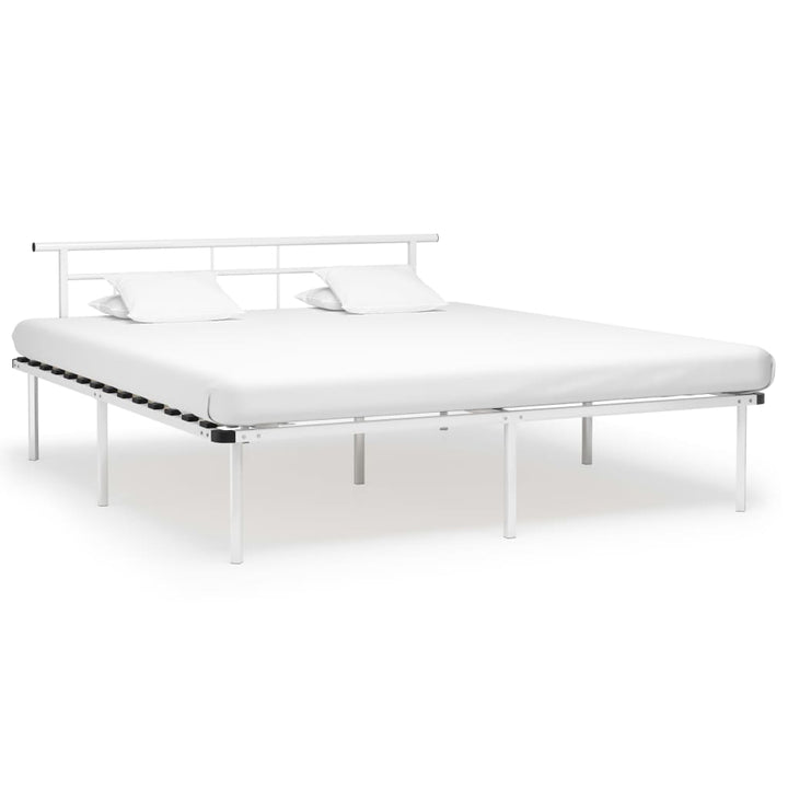 Bedframe metaal wit 180x200 cm