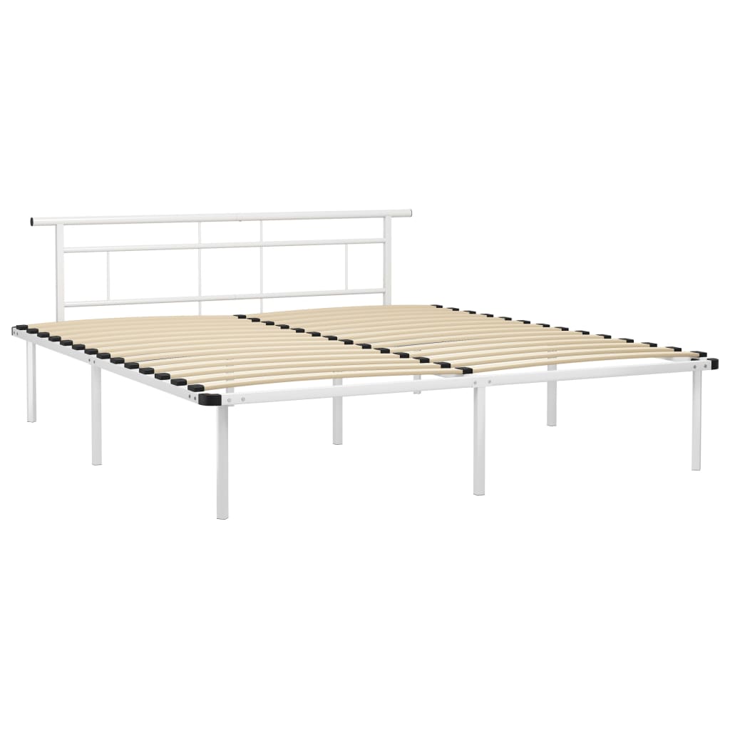 Bedframe metaal wit 180x200 cm