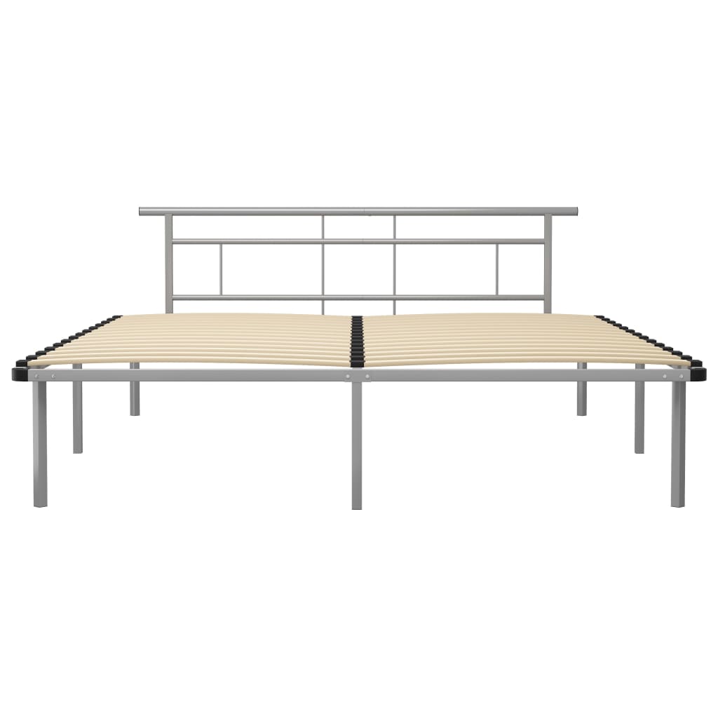 Bedframe metaal grijs 180x200 cm