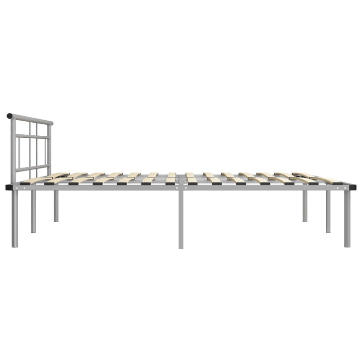 Bedframe metaal grijs 180x200 cm