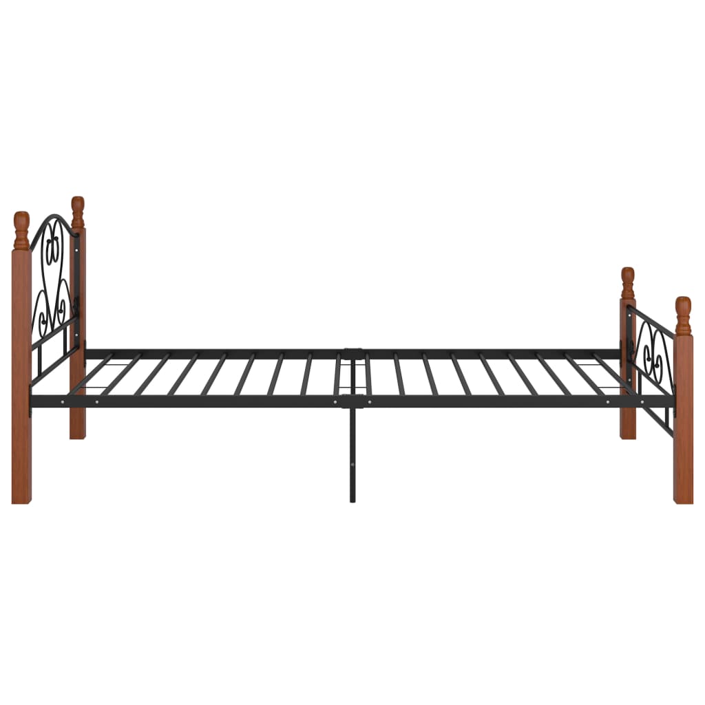 Bedframe metaal zwart 90x200 cm