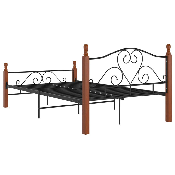 Bedframe metaal zwart 120x200 cm