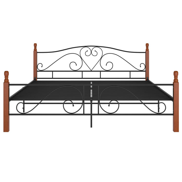 Bedframe metaal zwart 180x200 cm