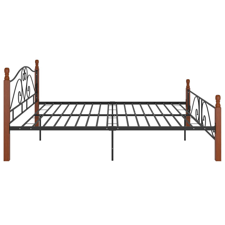 Bedframe metaal zwart 180x200 cm