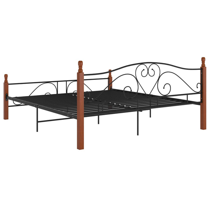 Bedframe metaal zwart 180x200 cm