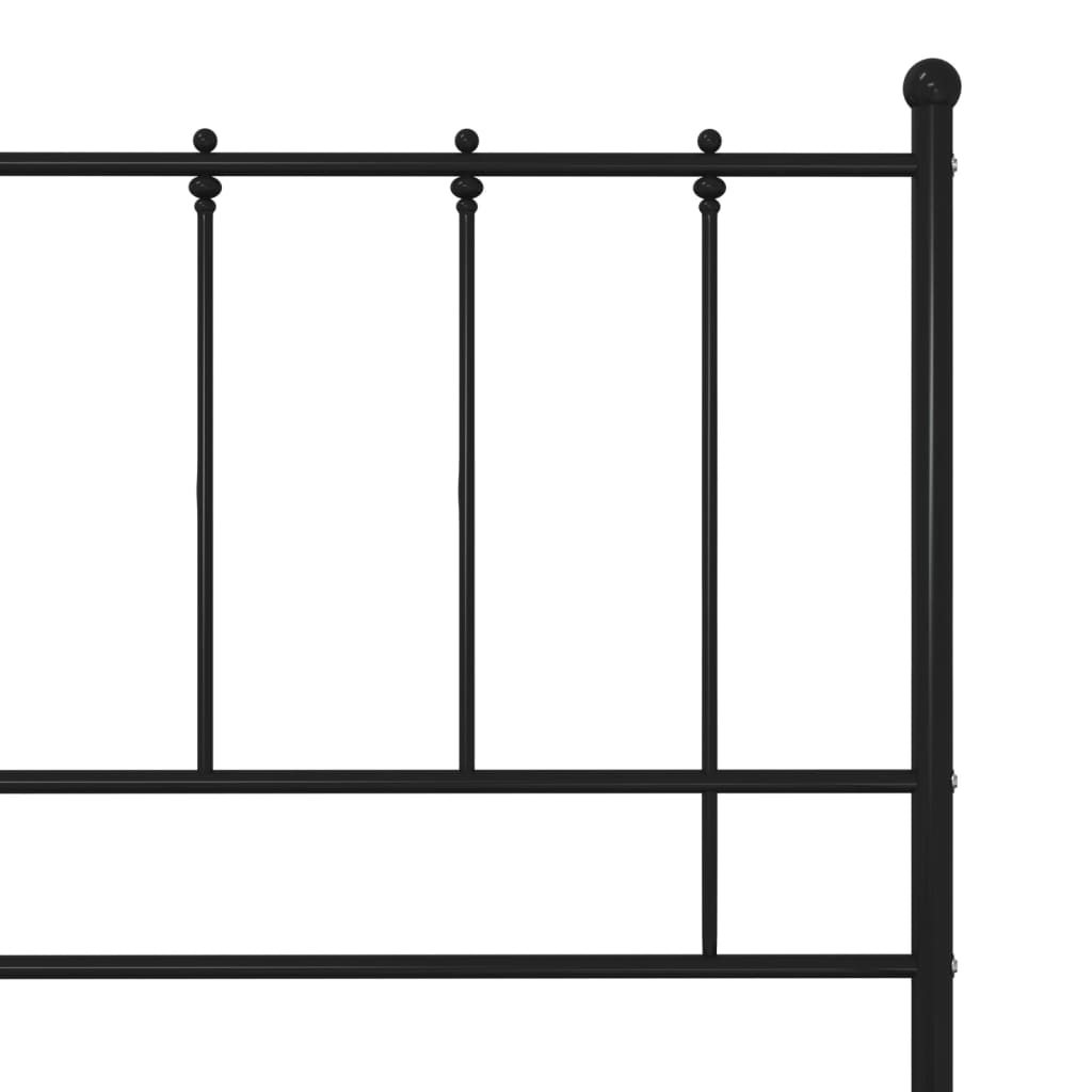 Bedframe metaal zwart 100x200 cm