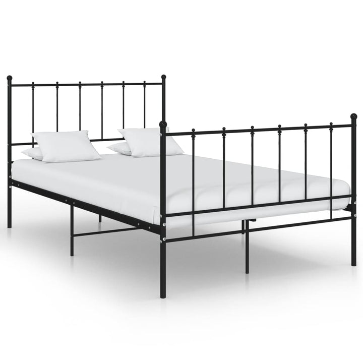 Bedframe metaal zwart 120x200 cm