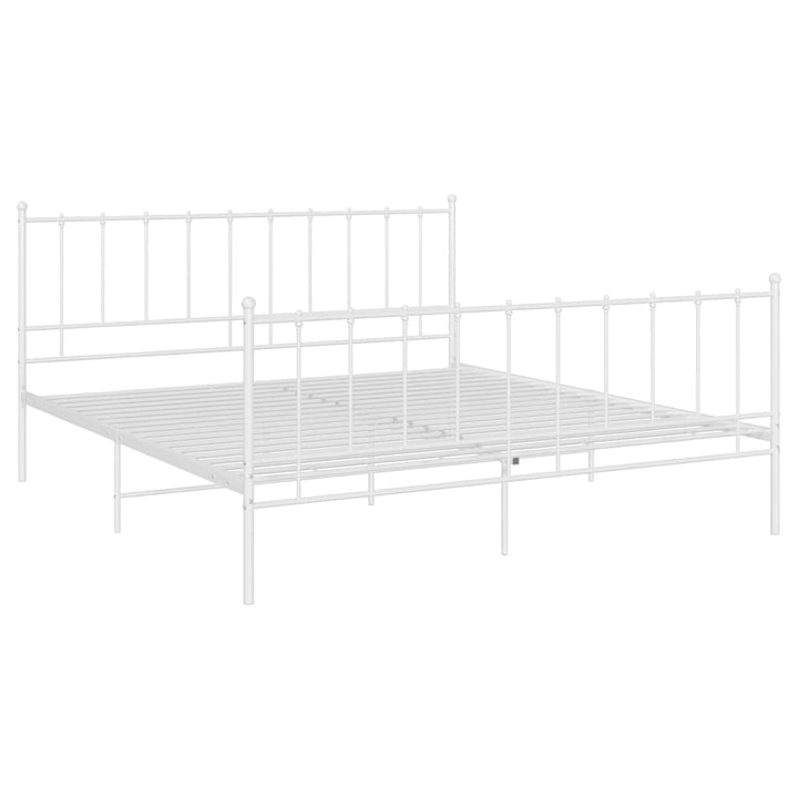 Bedframe metaal wit 160x200 cm