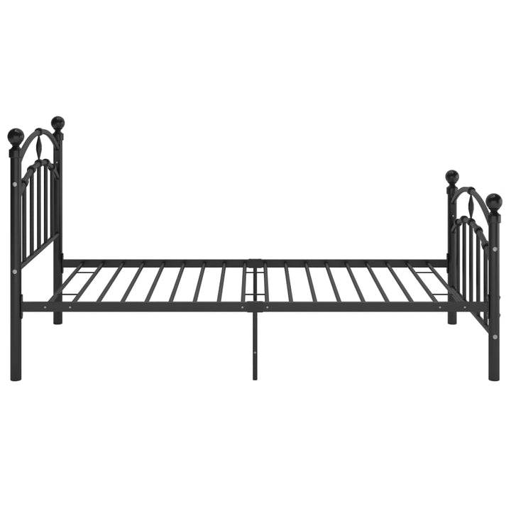 Bedframe metaal zwart 100x200 cm