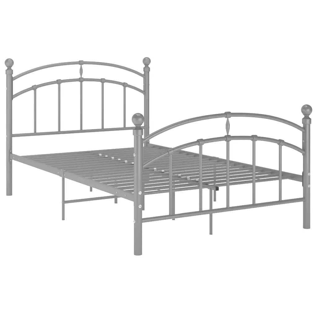 Bedframe metaal grijs 120x200 cm