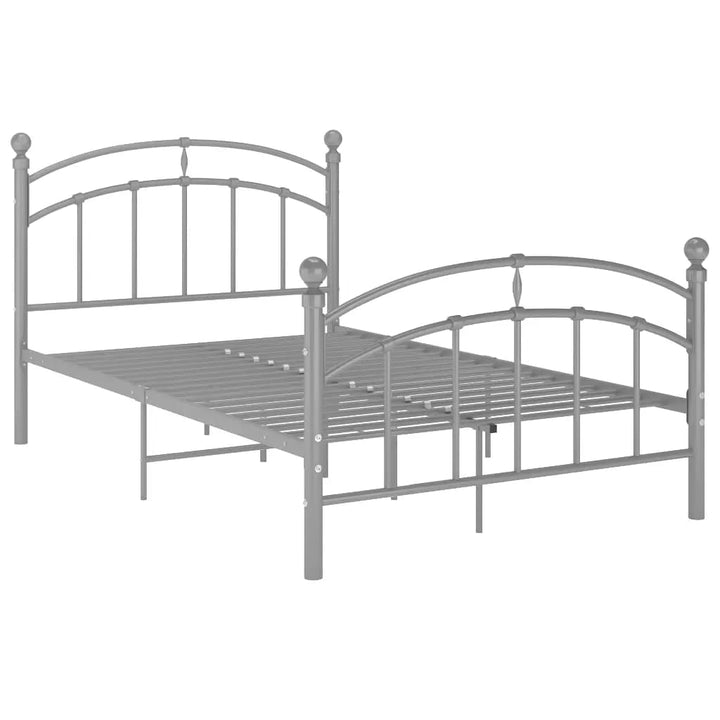 Bedframe metaal grijs 120x200 cm