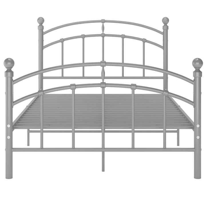 Bedframe metaal grijs 120x200 cm