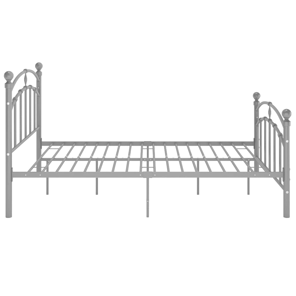 Bedframe metaal grijs 120x200 cm