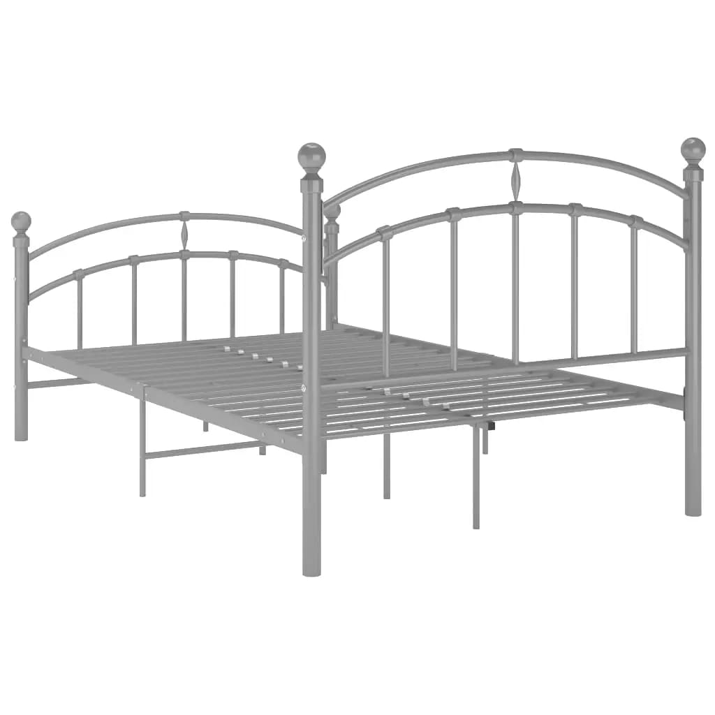 Bedframe metaal grijs 120x200 cm