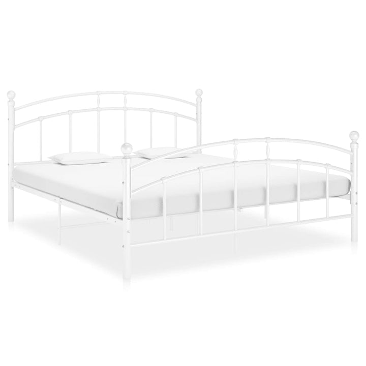 Bedframe metaal wit 140x200 cm