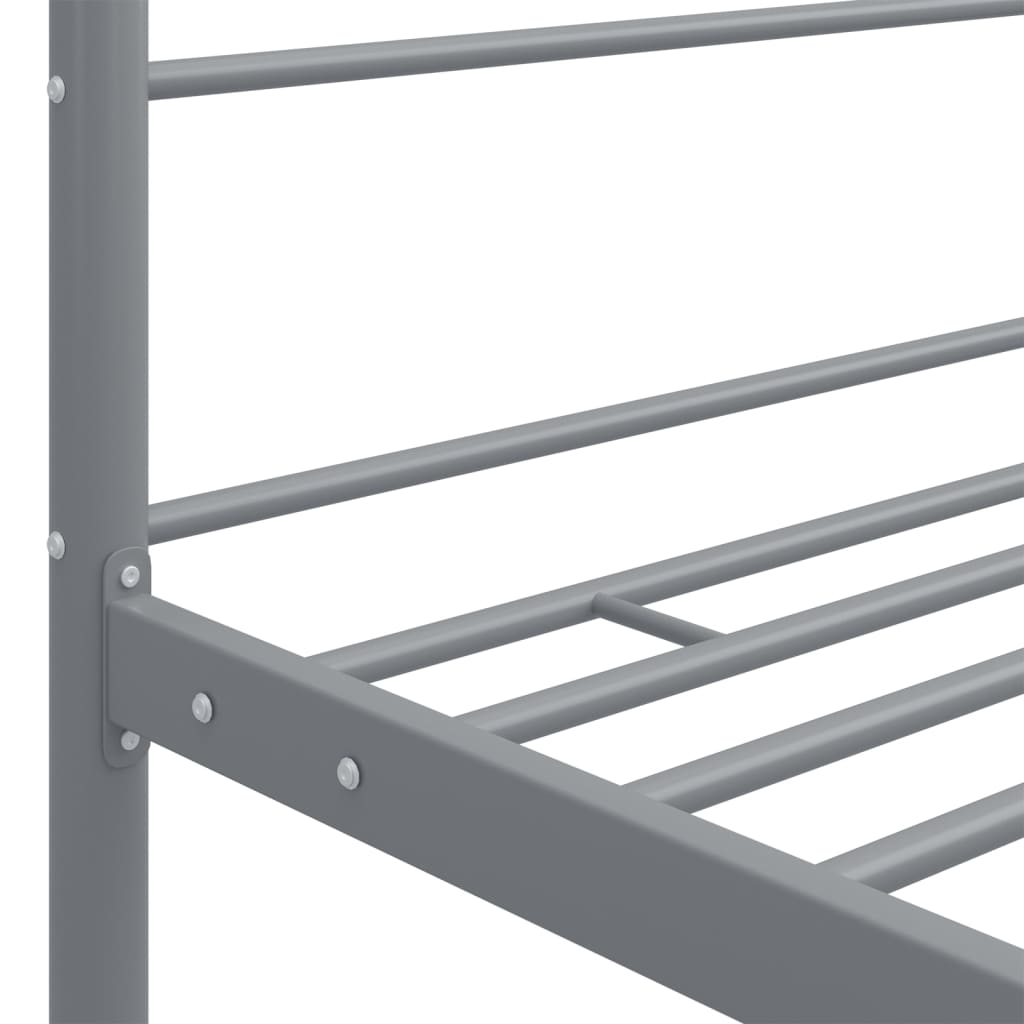 Hemelbedframe metaal grijs 180x200 cm