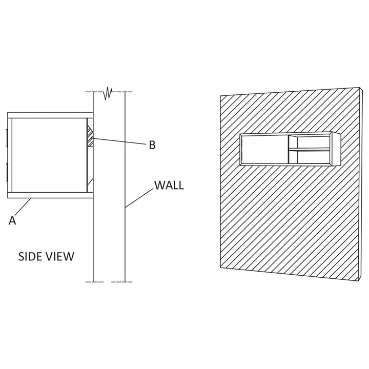 Tv-meubel wandmontage 180x30x30 cm massief teakhout