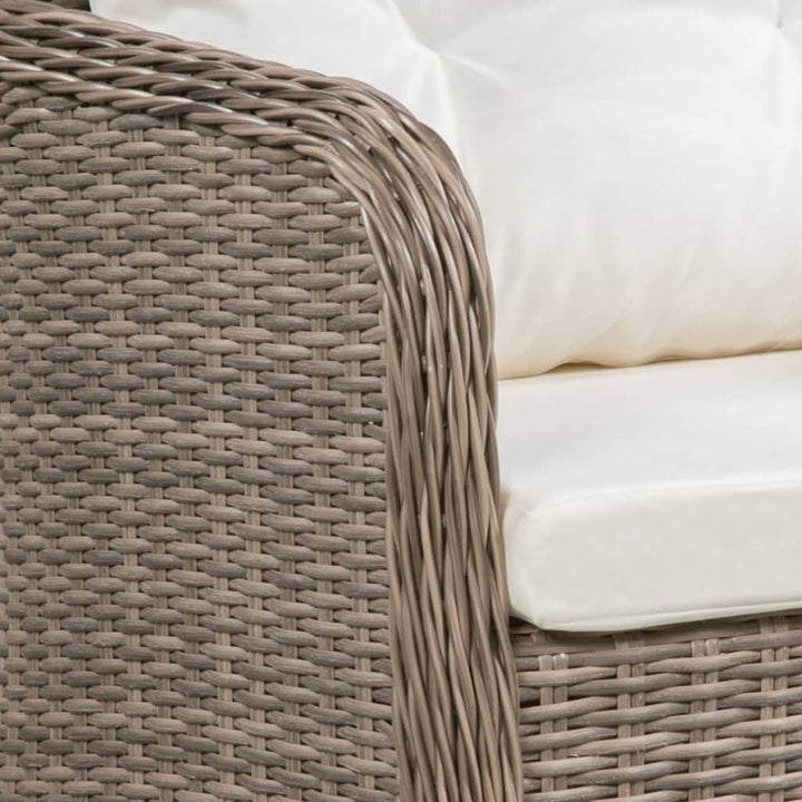 11-delige Tuinset poly rattan bruin