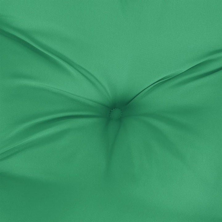 Stoelkussens 2 st 50x50x7 cm stof groen