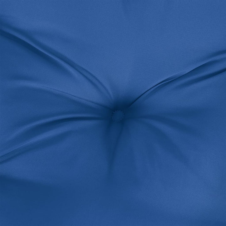 Stoelkussens 2 st 50x50x7 cm stof blauw