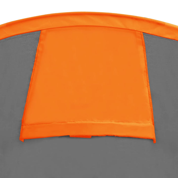 Tent 4-persoons grijs en oranje