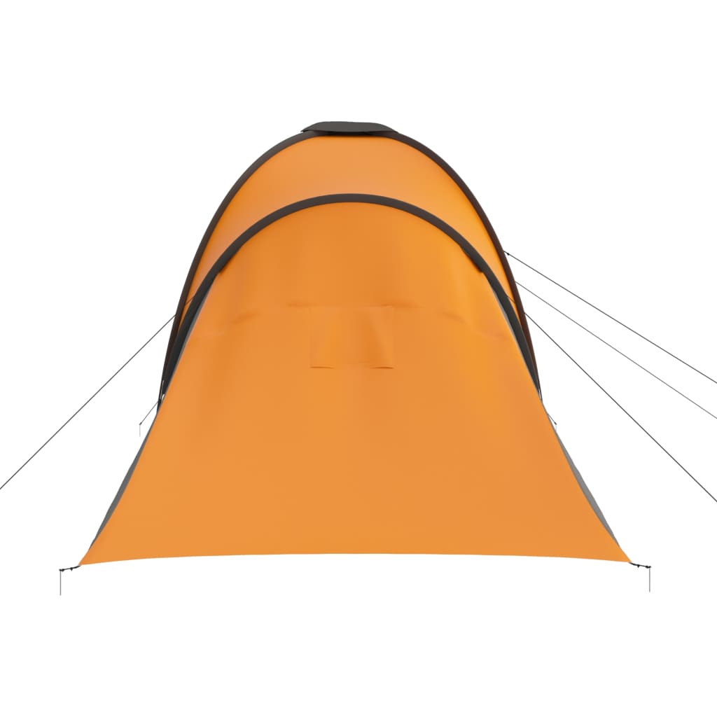 Tent 6-persoons grijs en oranje