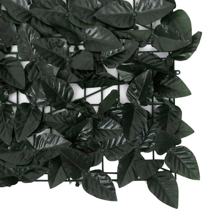 Balkonscherm met donkergroene bladeren 400x75 cm