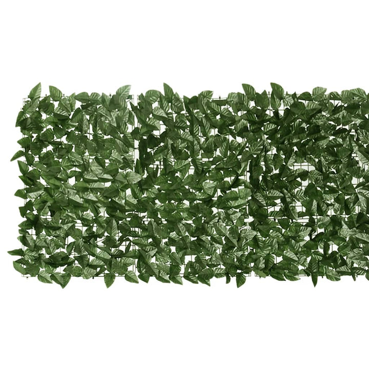 Balkonscherm met donkergroene bladeren 500x75 cm