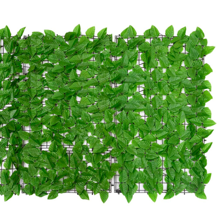 Balkonscherm met groene bladeren 400x100 cm