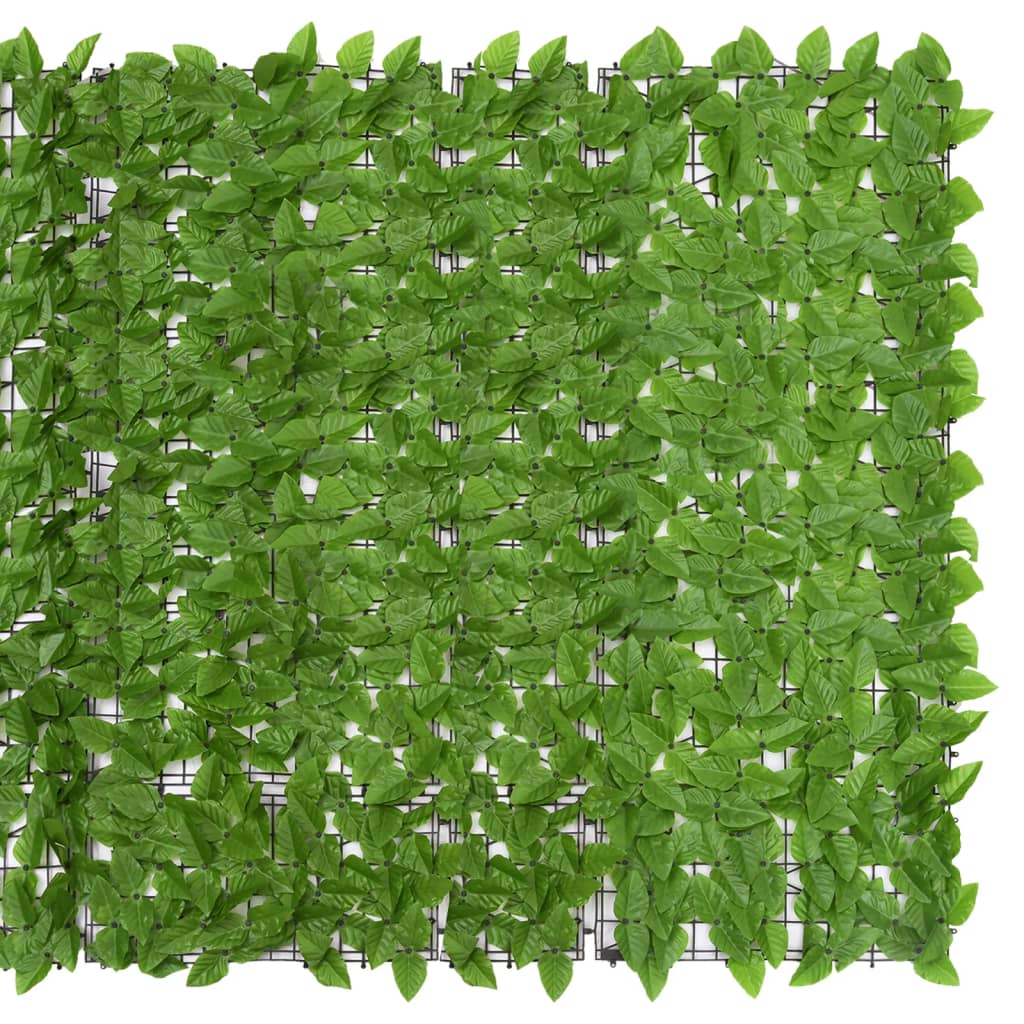 Balkonscherm met groene bladeren 300x150 cm