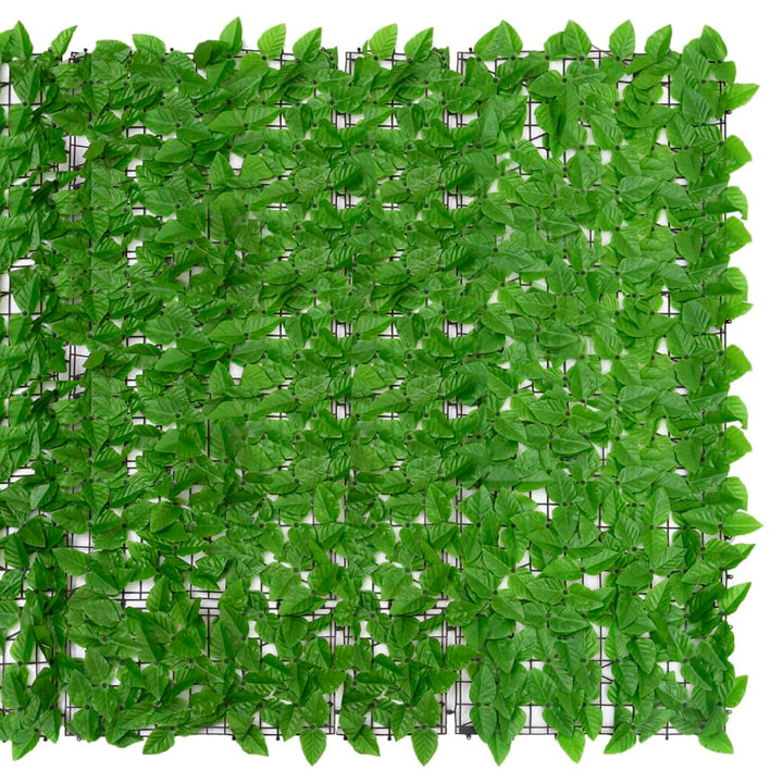 Balkonscherm met groene bladeren 500x150 cm