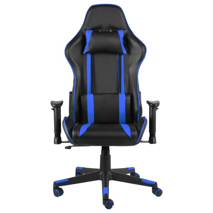 Gamestoel draaibaar PVC blauw