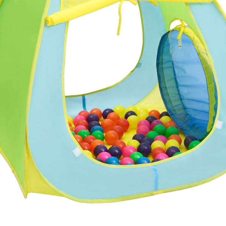 Kinderspeeltent met 100 ballen meerkleurig