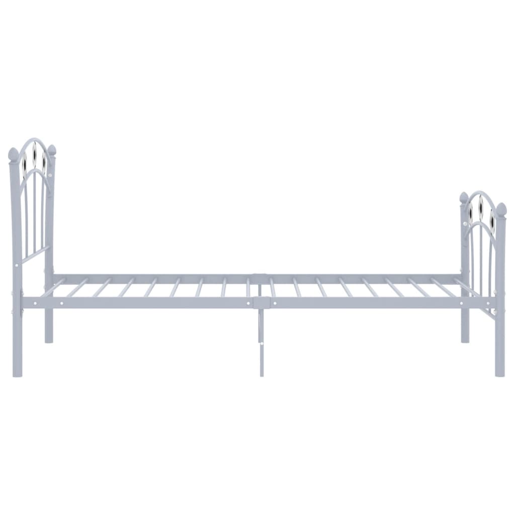 Bedframe met voetbaldesign metaal grijs 90x200 cm