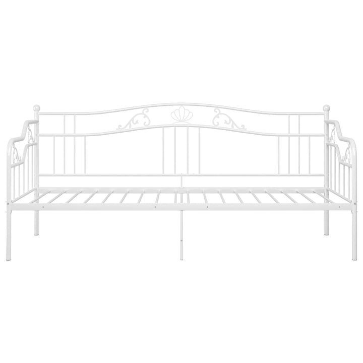 Slaapbankframe metaal wit 90x200 cm