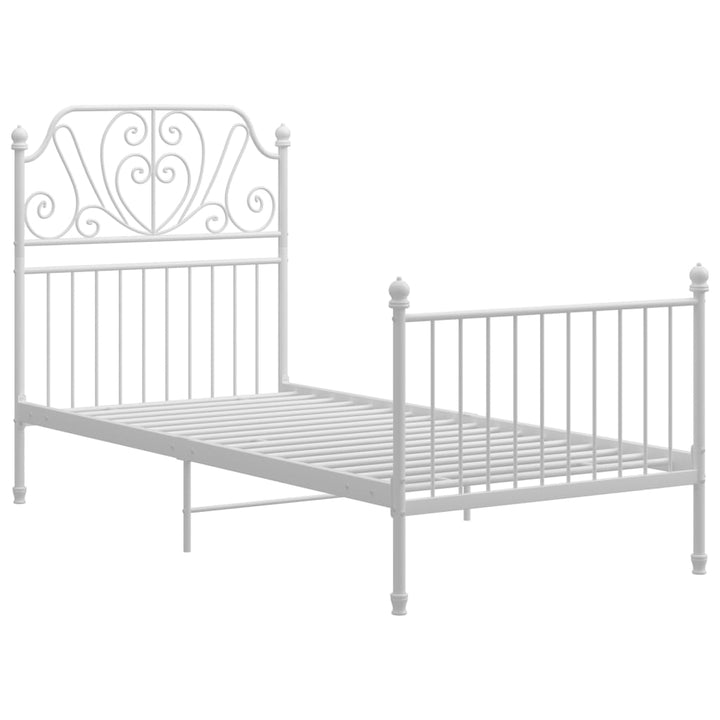 Bedframe metaal wit 90x200 cm