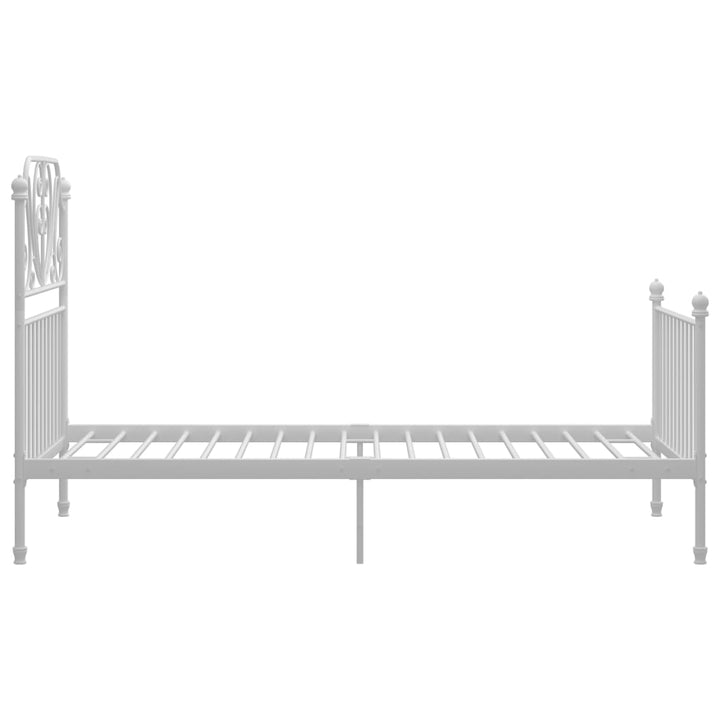 Bedframe metaal wit 90x200 cm