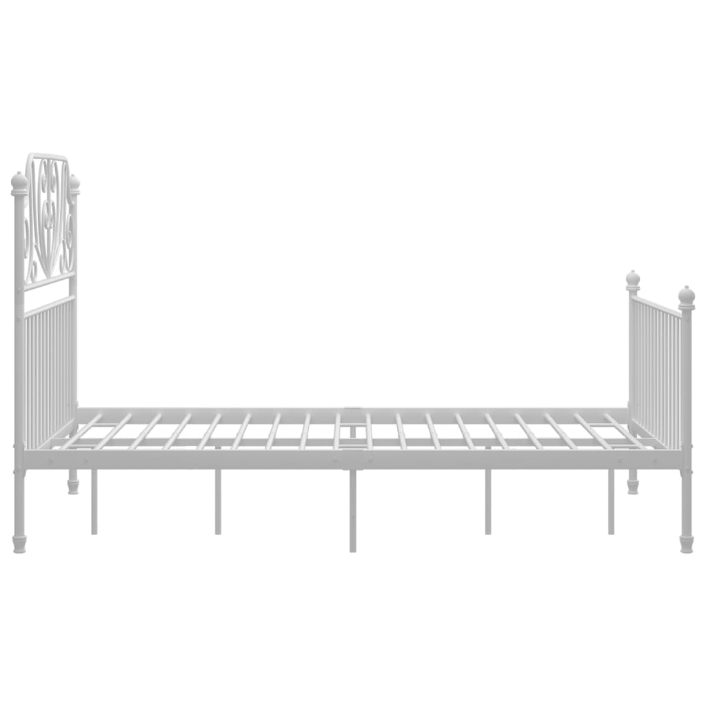 Bedframe metaal wit 120x200 cm