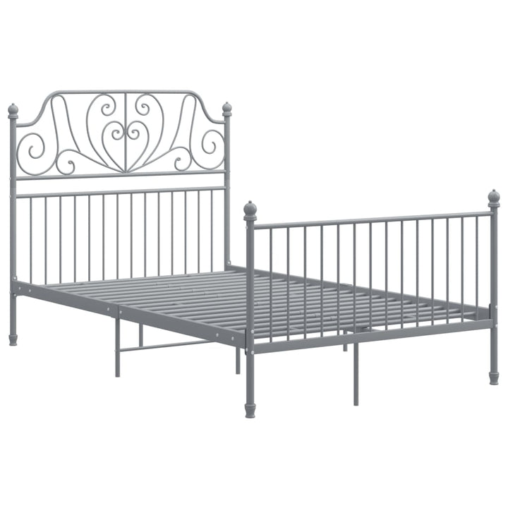 Bedframe metaal grijs 120x200 cm