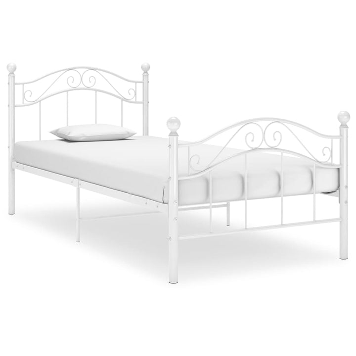 Bedframe metaal wit 90x200 cm