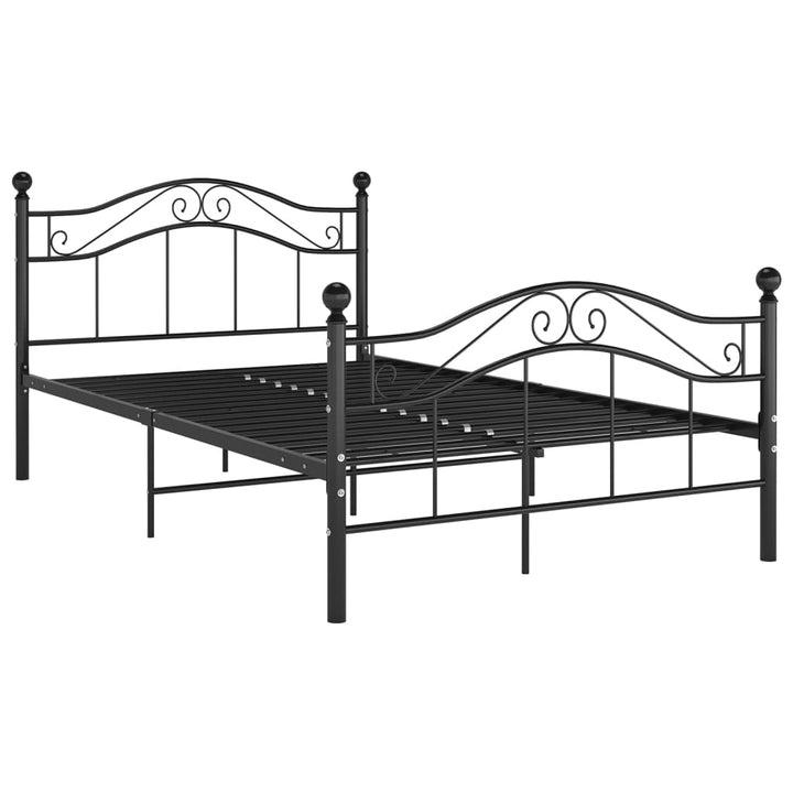 Bedframe metaal zwart 120x200 cm