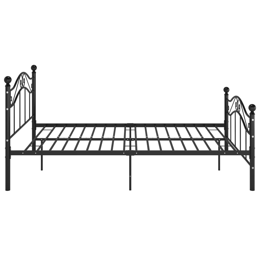 Bedframe metaal zwart 120x200 cm