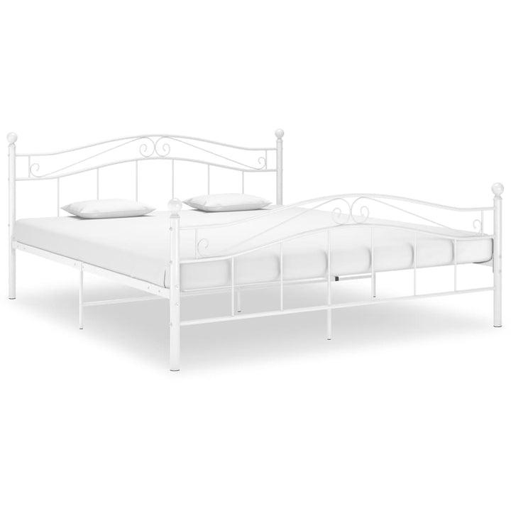 Bedframe metaal wit 180x200 cm