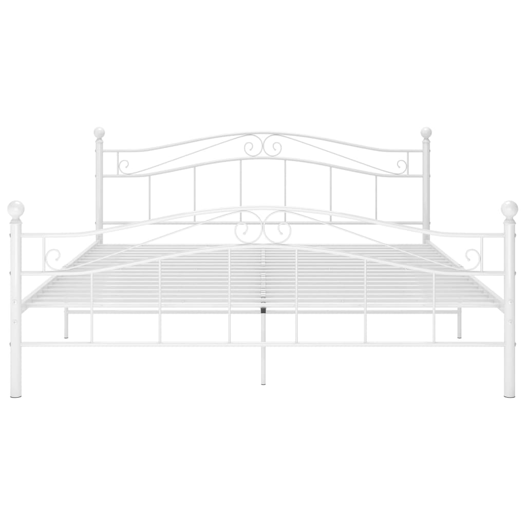 Bedframe metaal wit 180x200 cm