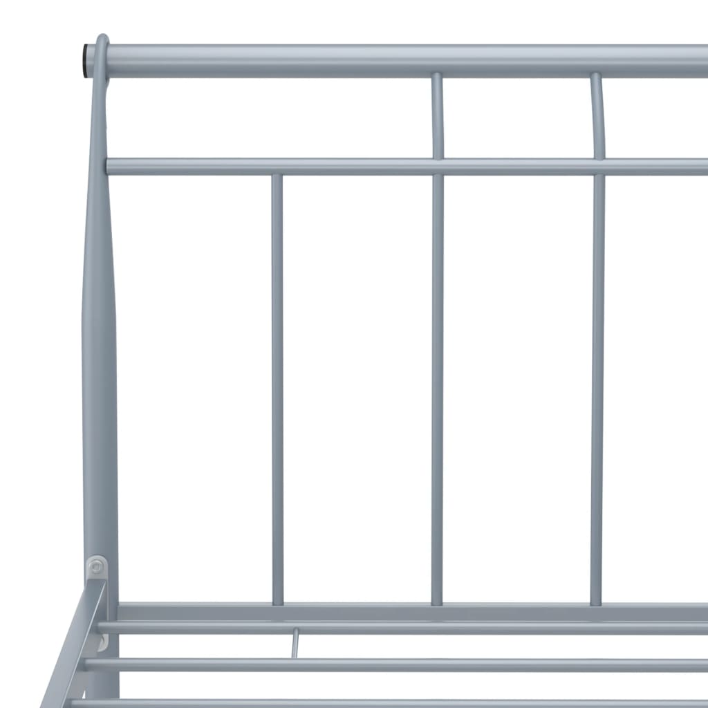 Bedframe metaal grijs 90x200 cm